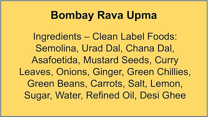 YU BOMBAY RAVA UPMA 55 GM - SuperMarcheStore