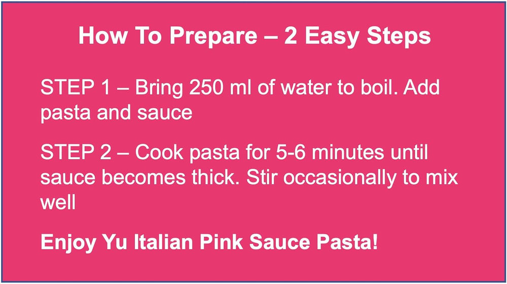 YU PINK SAUCE PASTA - SuperMarcheStore