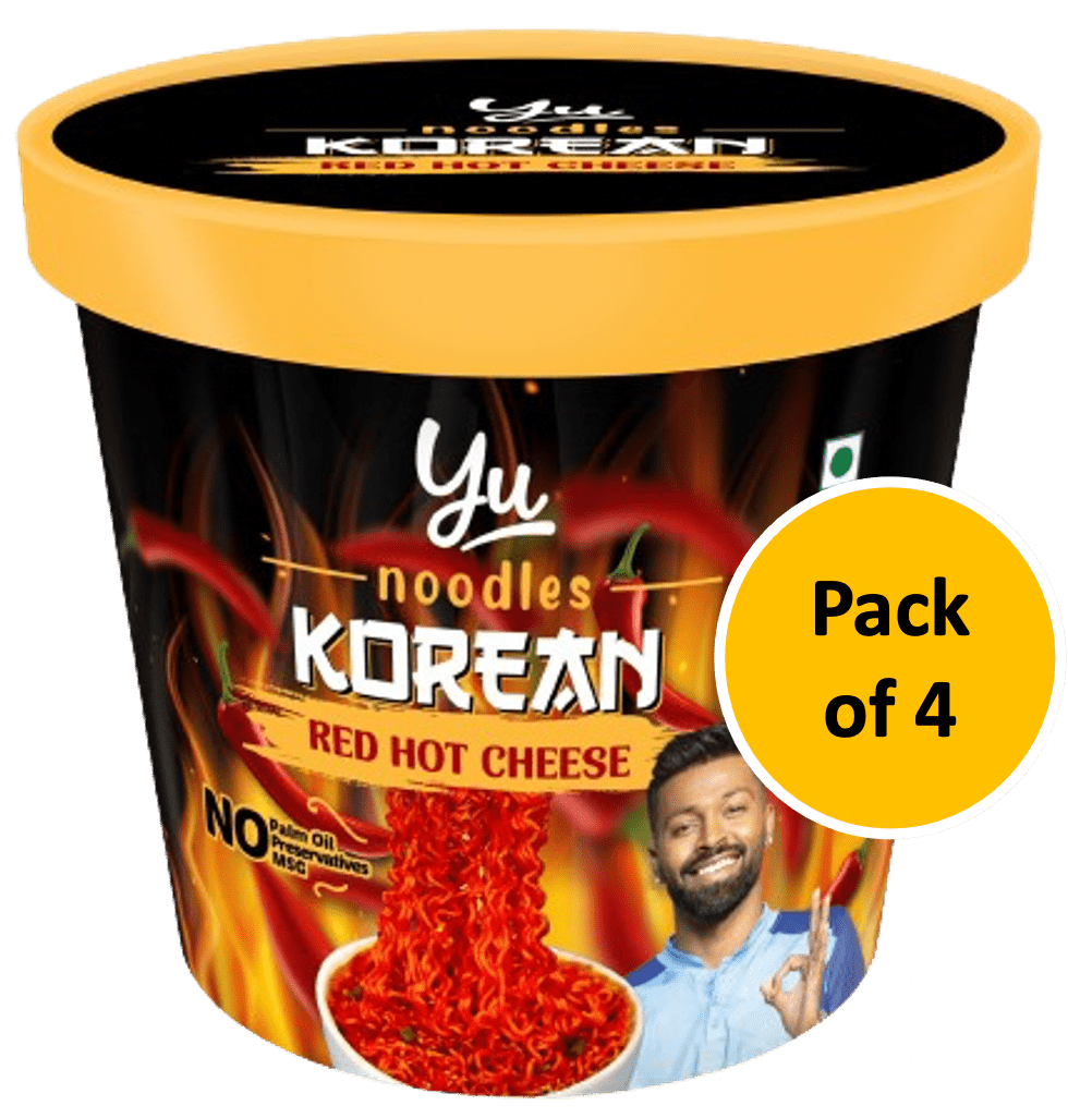 YU RED HOT CHEESE NOODLES 225 GM - SuperMarcheStore
