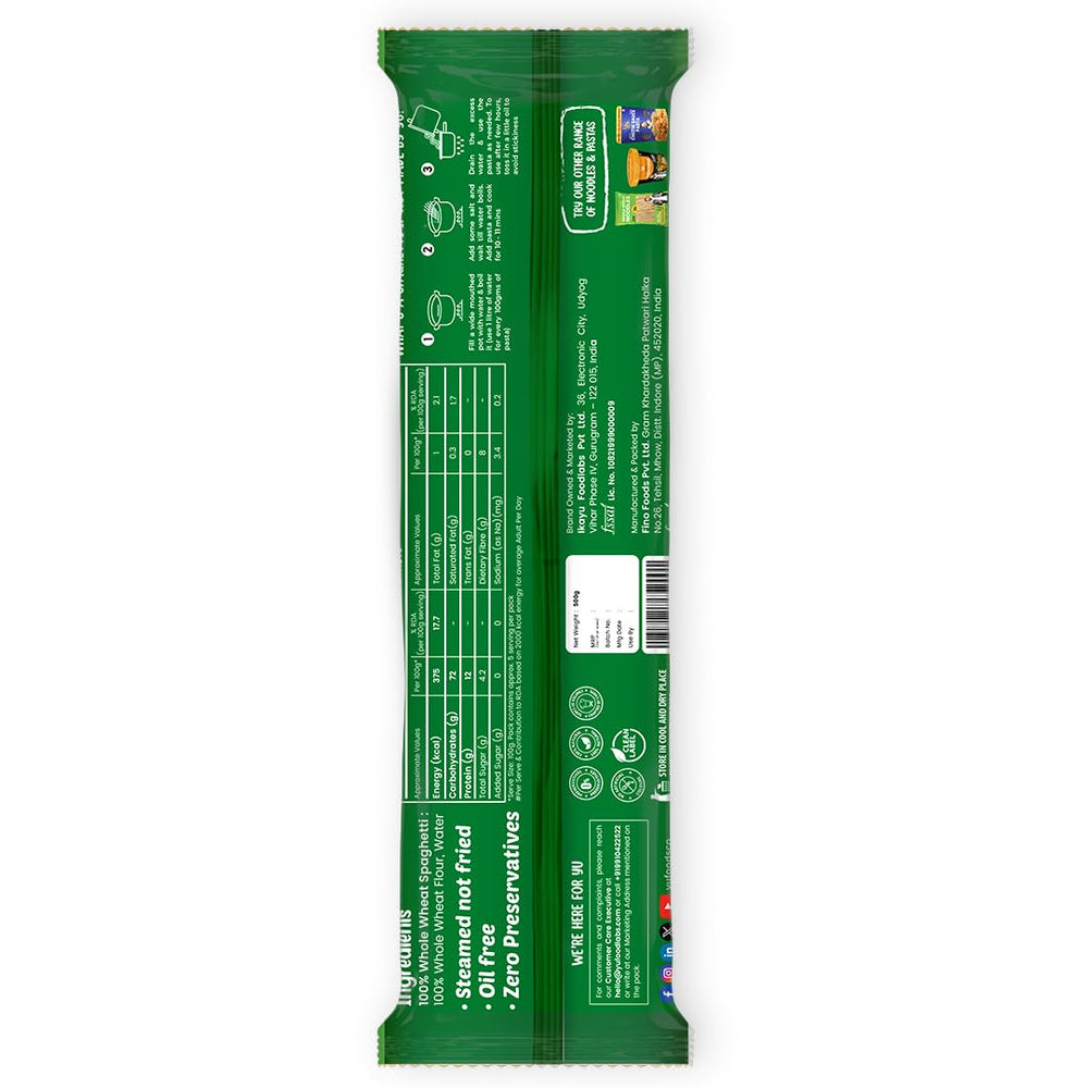 YU WHOLE WHEAT SPAGHETTI PASTA - SuperMarcheStore