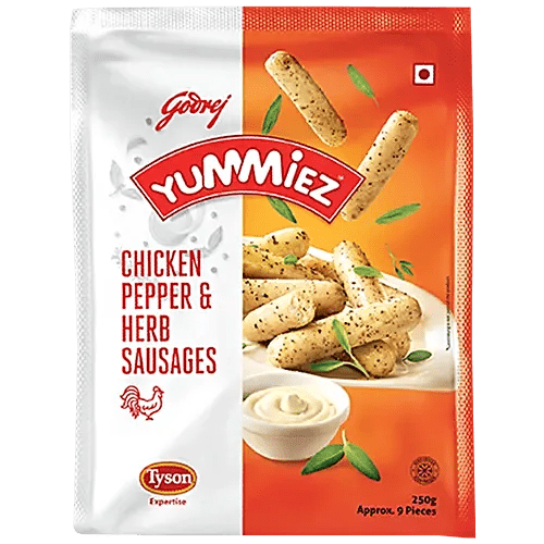YUMMIES PEPPER & HERB SAUSGES 250G - SuperMarcheStore