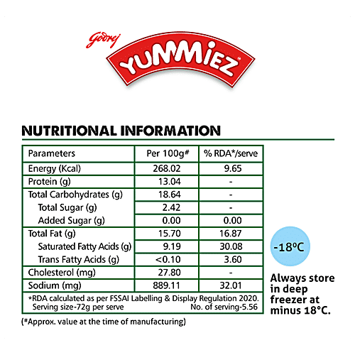 YUMMIEZ PANEER POPS 400 GM RETAIL - SuperMarcheStore