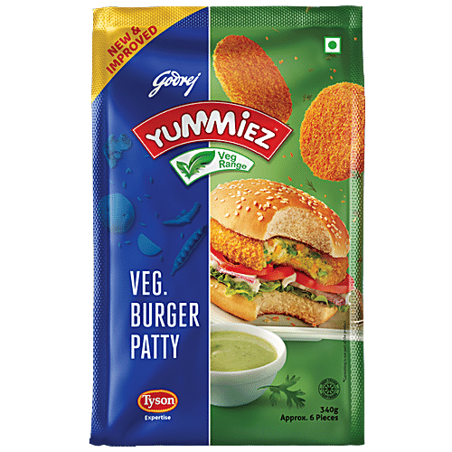 YUMMIEZ VEG BURGER PATTY 340G - SuperMarcheStore