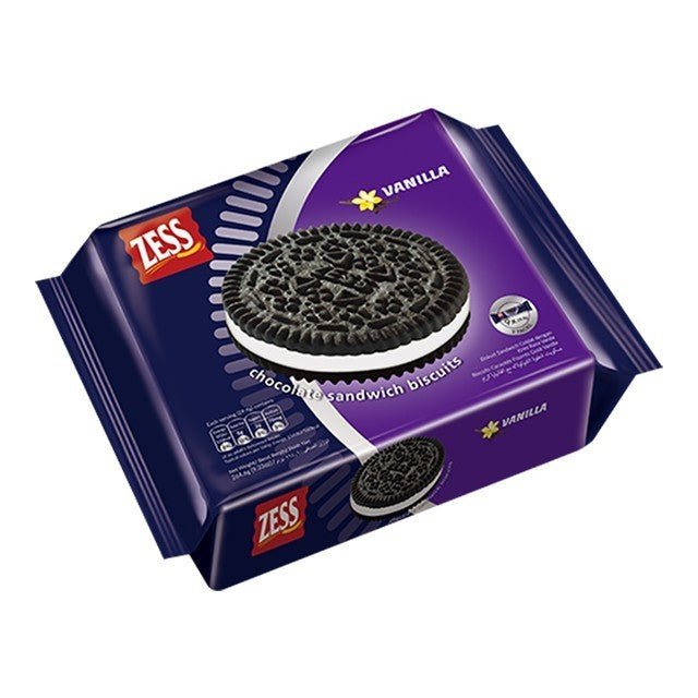 ZESS CHOCOLATE SANDWICH BISCUITS VANILLA 264.6G (1 X 12PCS) - SuperMarcheStore