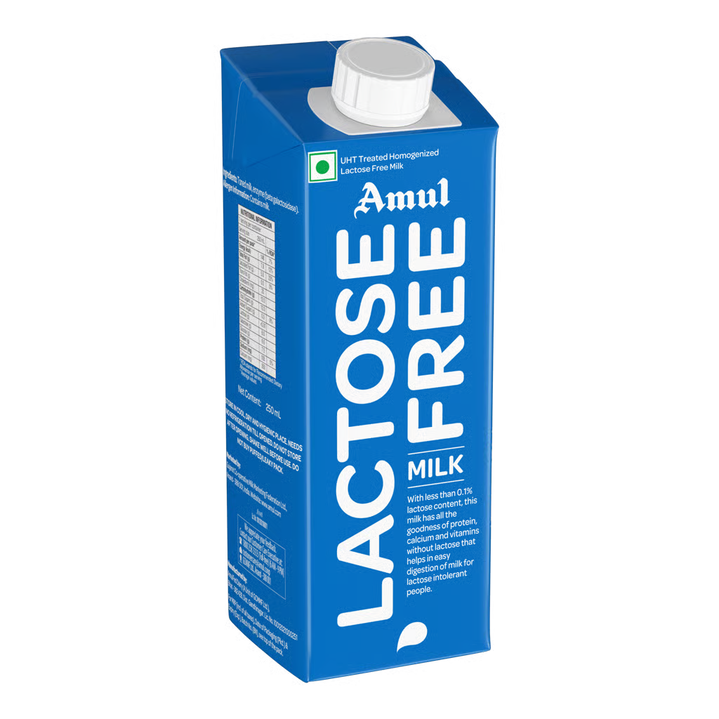AMUL LACTOSE FREE MILK, 250ML