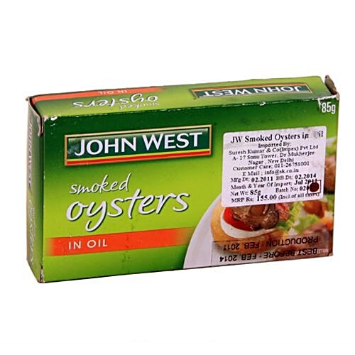 JOHN WEST SMOKED OYSTER BX 85G
