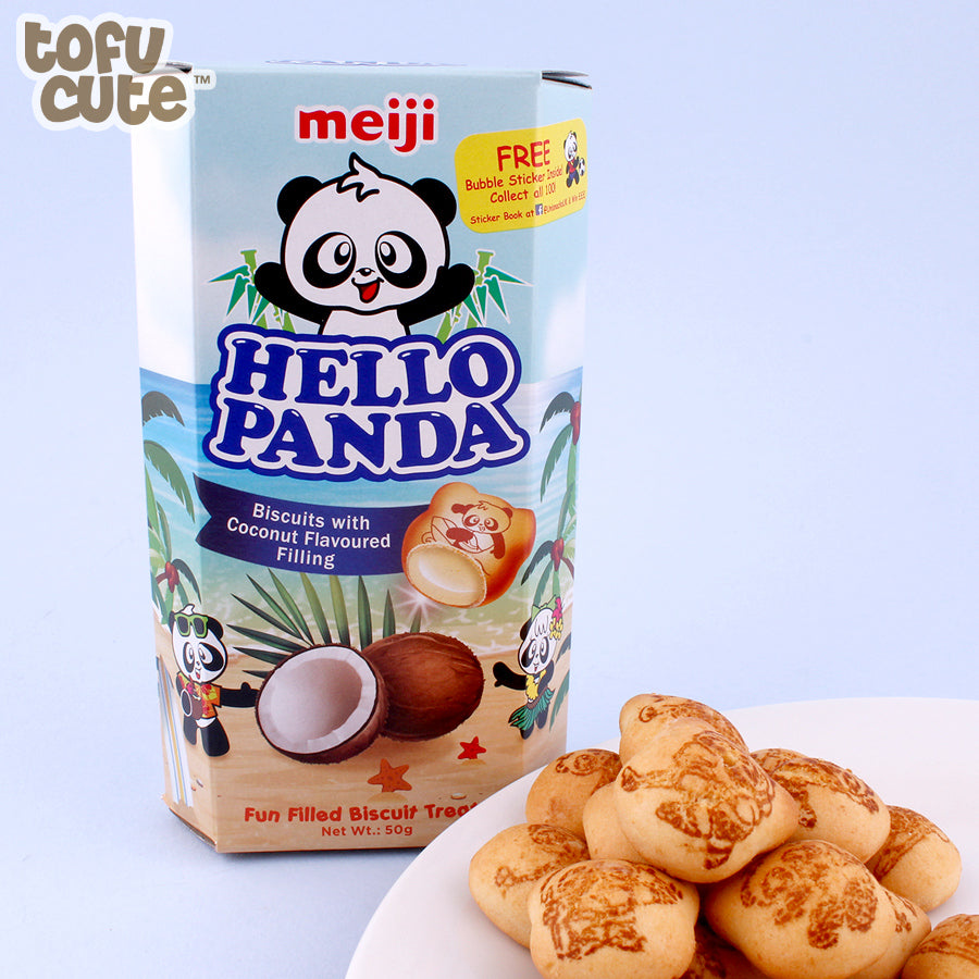 MEIJI HELLO PANDA COCONUT CREAM FILL 50GM