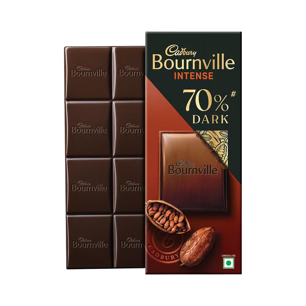 CADBURY 70 % RICH BOURNVILLE INTENSE 75 GM