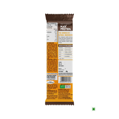 RITE BITE SPORTS BAR ALMOND MOCHA QUINAO OATS 40G