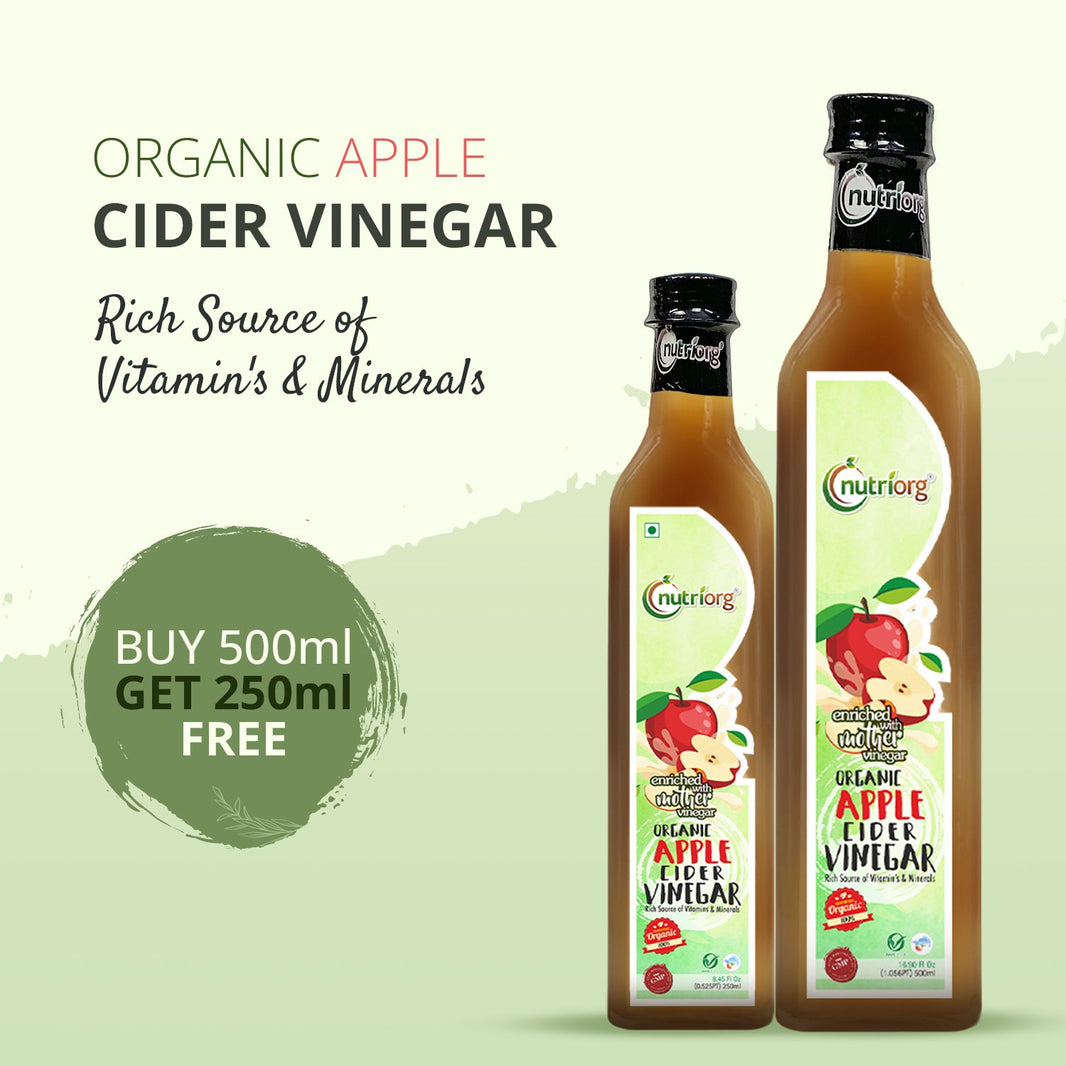 NUTRIORG ORGANIC APPLE CIDER VINAGAR 250 ML