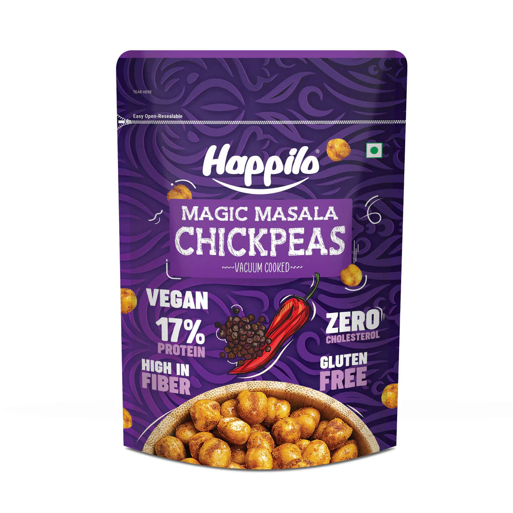 HAPPILO MAGIC MASALA CHICKPEAS 110 GM