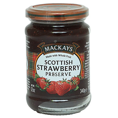 MACKAYS JAM SCOT STRAWBERRY PRES 340G