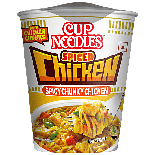 NISSIN CUP NODLES SPICED CHICKEN 70 GM