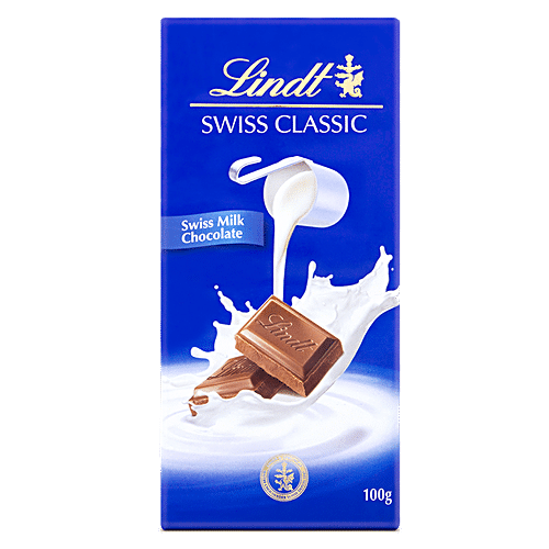LINDT SWISS CLASSIC MILK CHOCLATE 100 G M