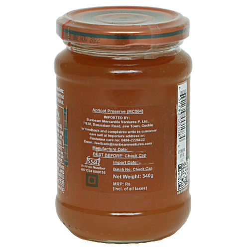 MACKAYS JAM SCOT APRICOT PRESERVE 340G