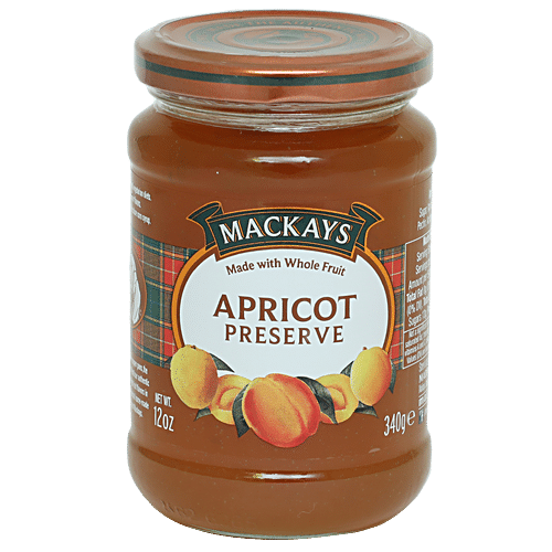 MACKAYS JAM SCOT APRICOT PRESERVE 340G