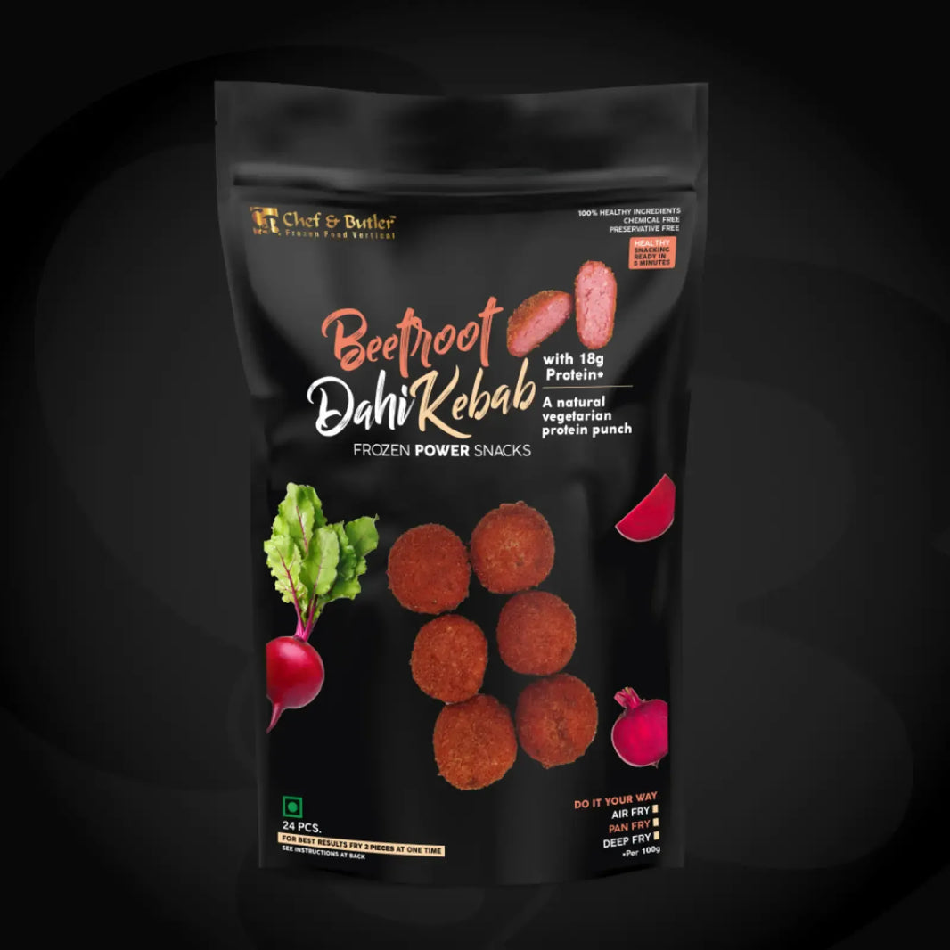 CHEF & BUTTLER BEETROOT DAHI KEBAB 250 GM
