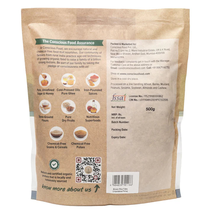 CONSCIOUS FOOD POHA 500 GM