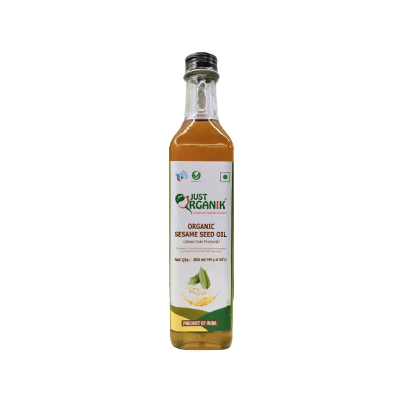 JUST ORGANIK SESAME OIL COLD PRESSED  1 LTR
