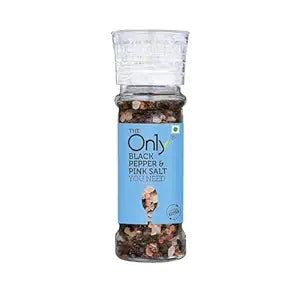 ON1Y BLACK PEPPER & PINK SALT GRINDER 80GM