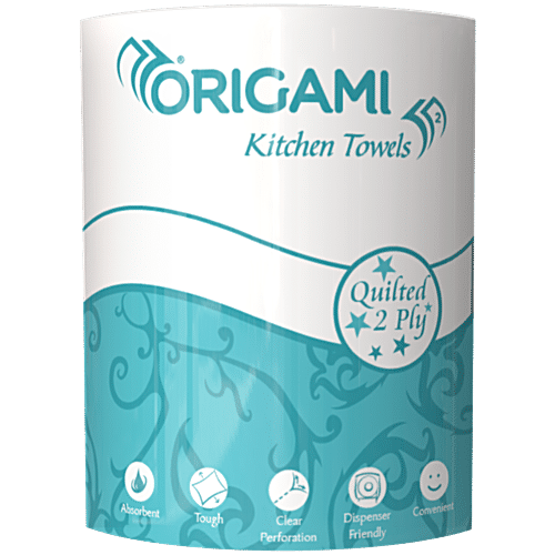 ORIGAMI KITCHEN TOWELS QUILTED 2 PLY 2N