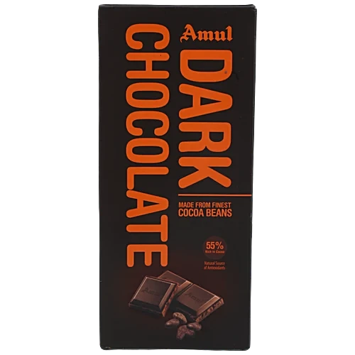 AMUL DARK CHOCLATE 55% RICH IN COCOA 150 GM