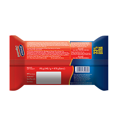 MCVITES DIGESTIVE 193 GM
