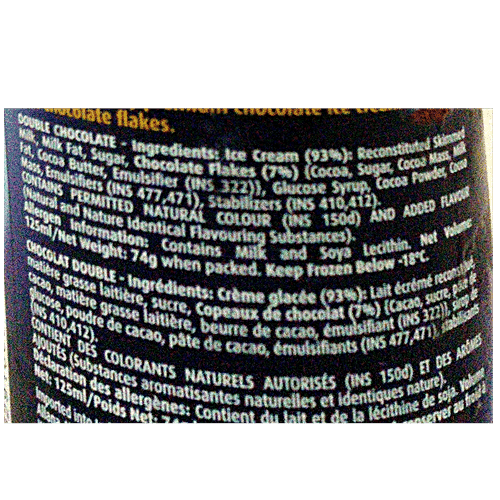LONDON DAIRY ICE CRM DOUBLE CHOCOLATE 125ML