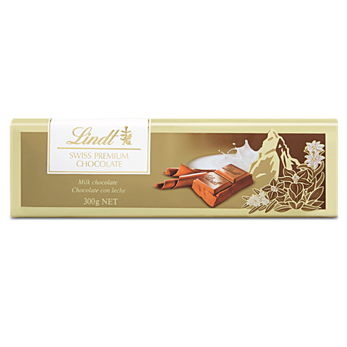 LINDT CHOCO SWISS PREM MILK BR 300G