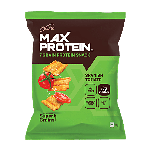 RITEBITE MAX PROTEIN SPANISH TOMATO SNACK 60G