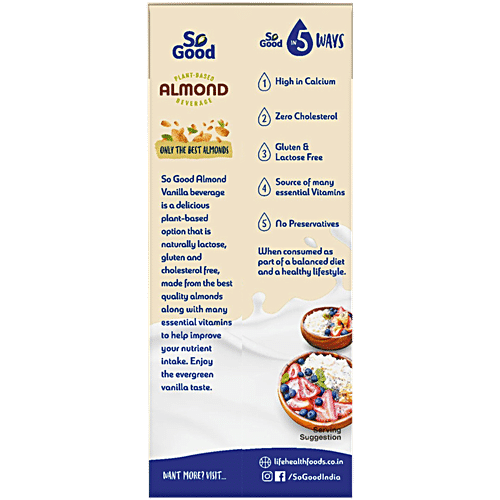 SO GOOD ALMOND VANILLA MILK 200 ML