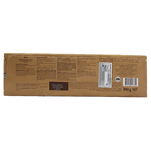 LINDT SWISS PREMIUM CHOCOLATE MILK DARK 300 GM