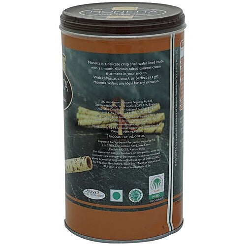 MONETTA CREAM WAFER SALETD CARAMEL FAVOURED 300 GM
