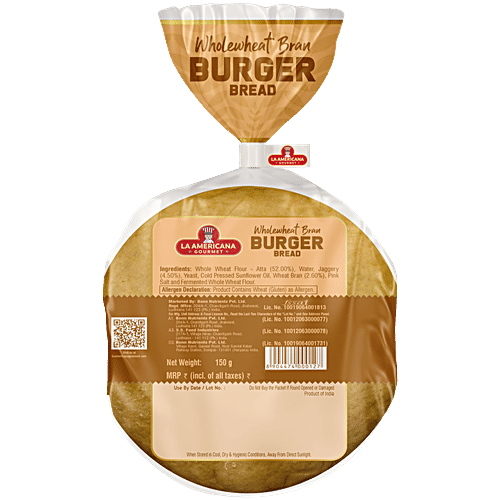 LA AMERICANA WHOLEWHEAT BURGER BUN150