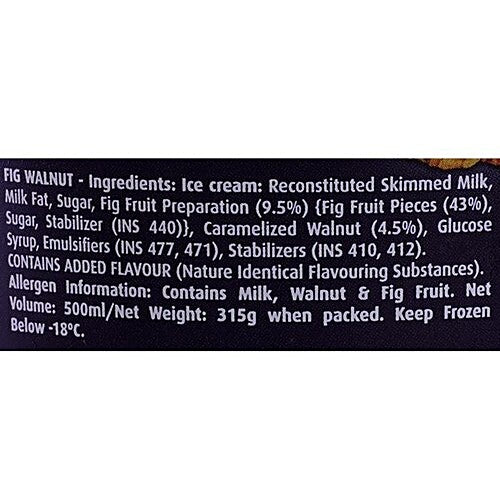 LONDON DAIRY ICECREAM FIGS WALNUT 500ML