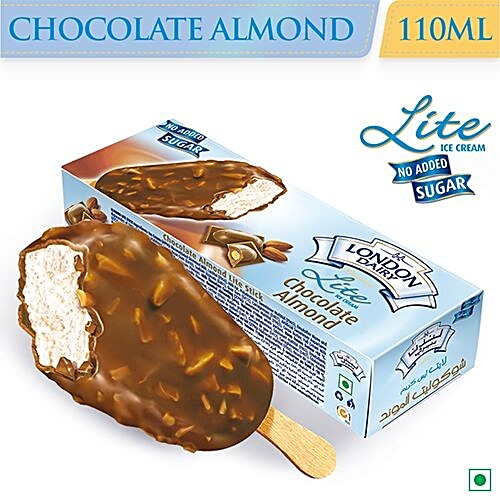 LONDON DAIRY LITE CHOCLATE ALMOND ICE CREAM