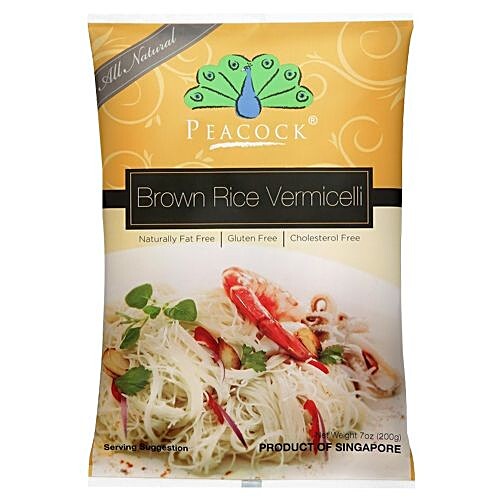 PEACOCK BROWN RICE VERMICELLI 200GM