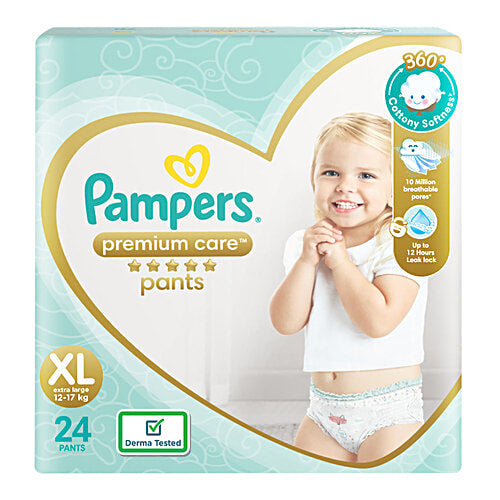 PAMPERS PANTS XL 12 TO 7 KG  24 PANTS