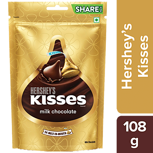 HERSHEYS KISSES MILK CHOCLATE 108 GM