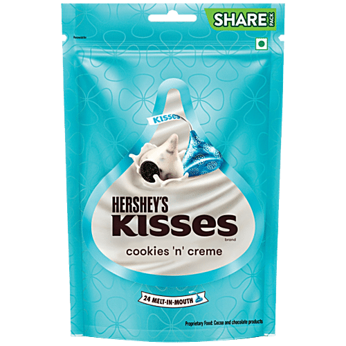 HERSHEY KISSES COOKIES N CREAM 100.8G