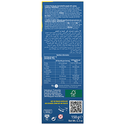 SCHAER FETTE BISCOTTATE 260G