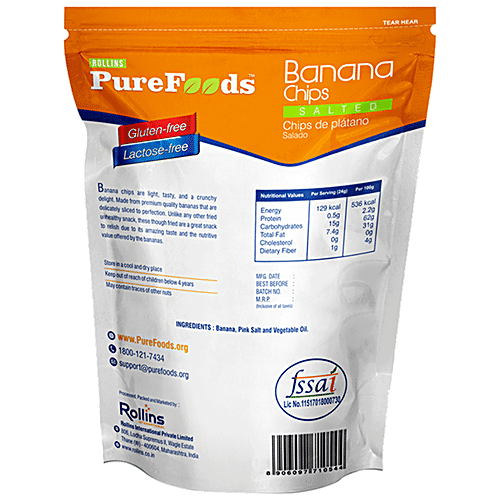 PURE FOOD BANANA CHIPS SALTED 142G