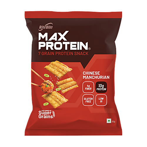 RITEBITE MAX PROTEIN CHINESE MANCHURIAN SNACKS 60G