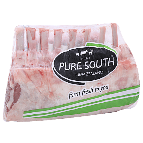 PURE SOUTH BONE IN FROZEN FRENCHED LAMB RACK CAP ON KG