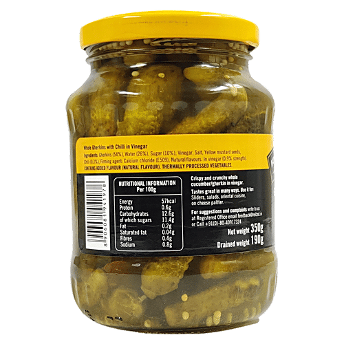 HUGO REITZEL GHERKINS WITH CHILLI 350G