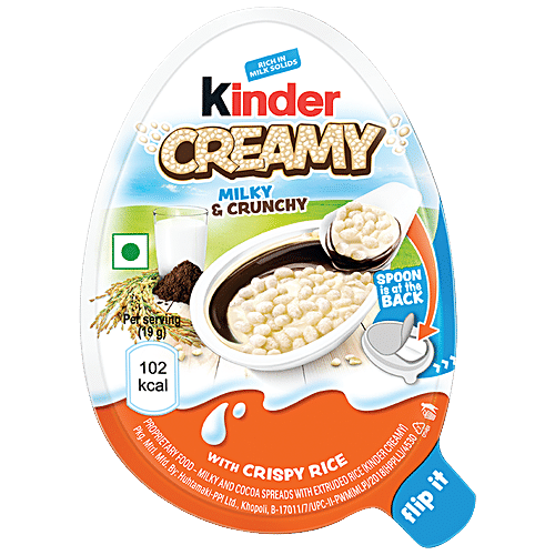 KINDER CREAMY WITH CRISPY RICE 19G
