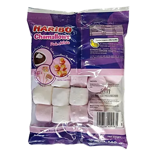 HARIBO CHAMALLOWS PINK & WHITE 140 GM