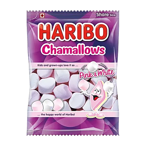 HARIBO CHAMALLOWS PINK & WHITE 140 GM