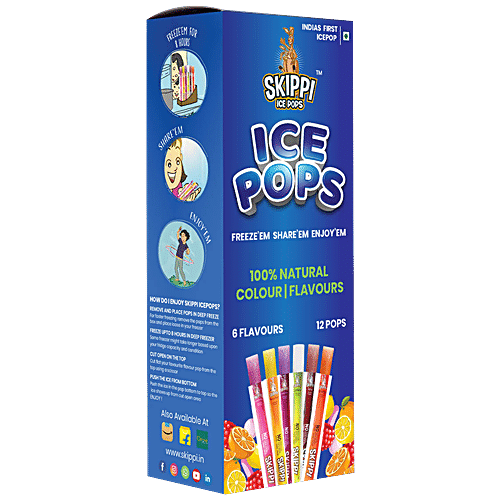 SKIPPI ICE POPS 12 POPS *70 ML 6 FLAVOUR