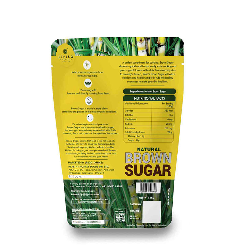 JIVIKA NATURAL BROWN SUGAR 1 KG